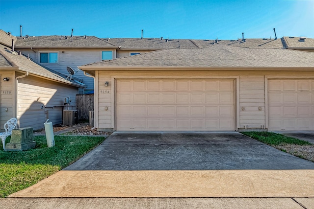 garage with central AC