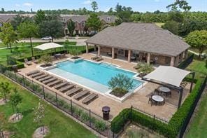 view of pool with a patio