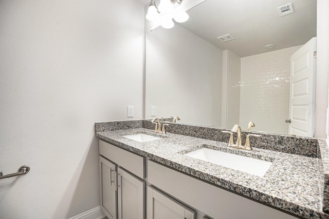 5307 W Bayou Maison Cir, Dickinson, TX 77539 - full bath featuring double vanity and baseboards