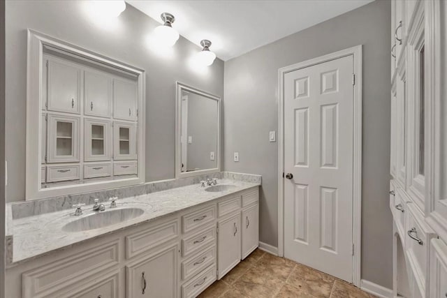 bathroom featuring vanity