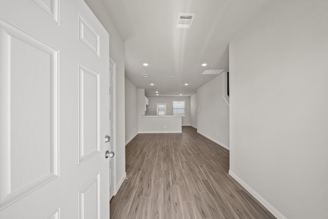 interior space featuring hardwood / wood-style floors