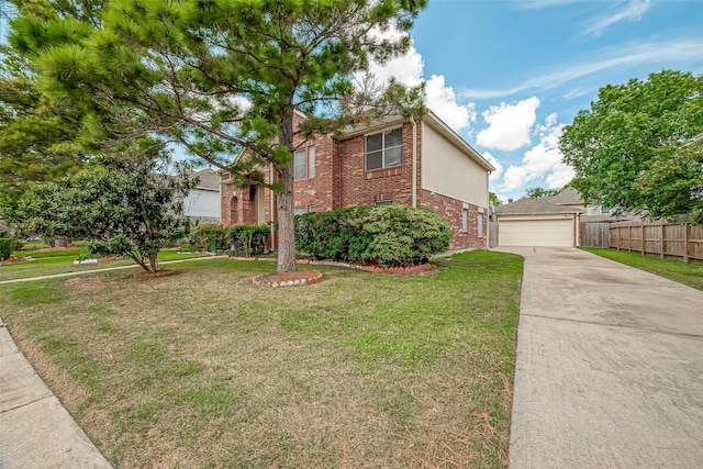 view of front of house featuring a front yard