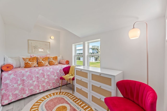 bedroom featuring light hardwood / wood-style flooring