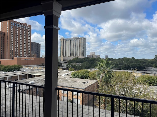 view of balcony