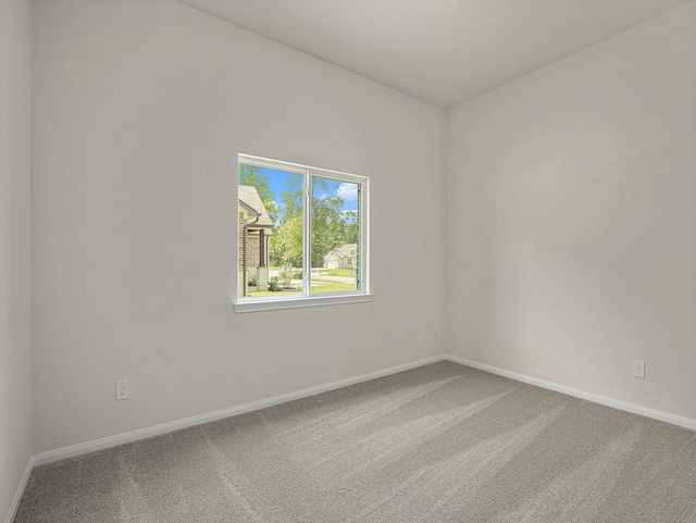 unfurnished room with carpet flooring