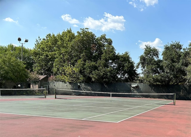 view of tennis court