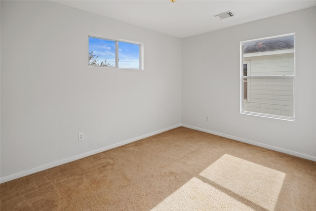 view of carpeted empty room