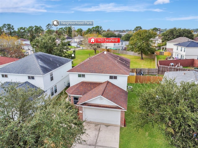 birds eye view of property