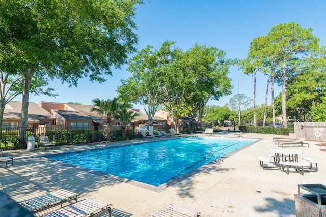 view of pool with a patio area