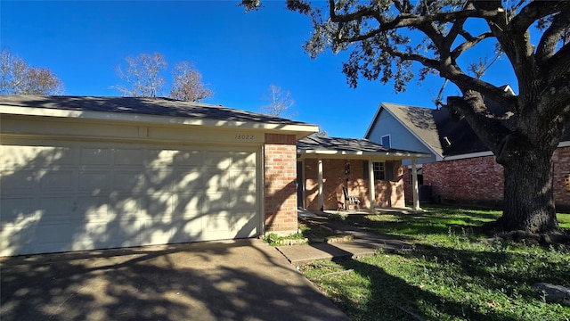 ranch-style house with a garage