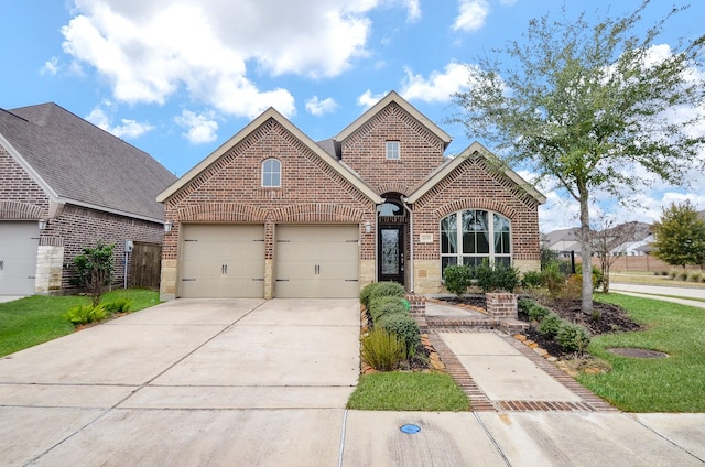 view of property featuring a garage