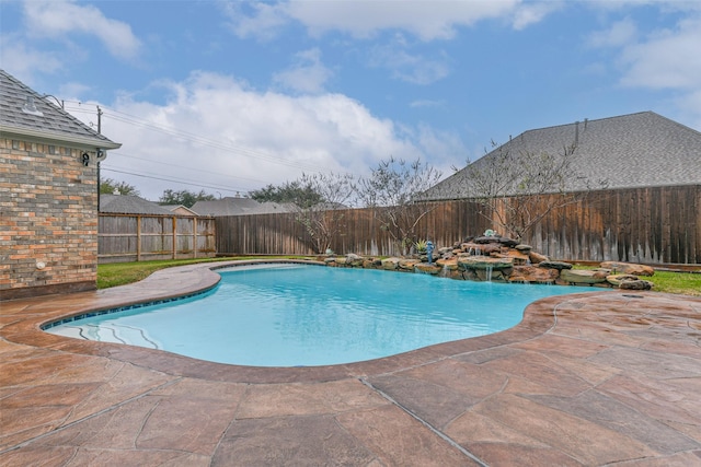 view of pool with a patio area