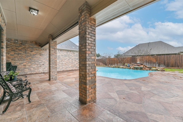 view of pool with a patio area