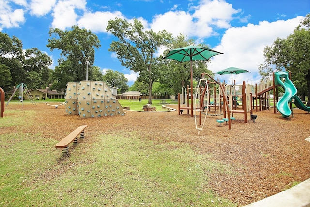 view of play area