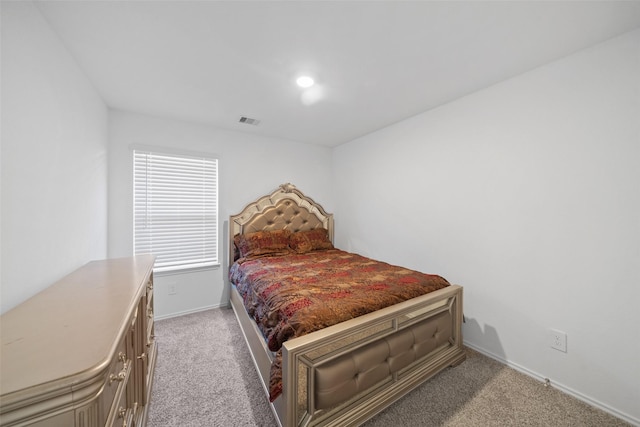 bedroom with carpet floors