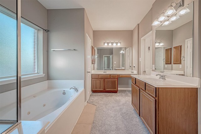 bathroom featuring a bathtub and vanity