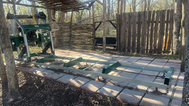 view of patio with fence