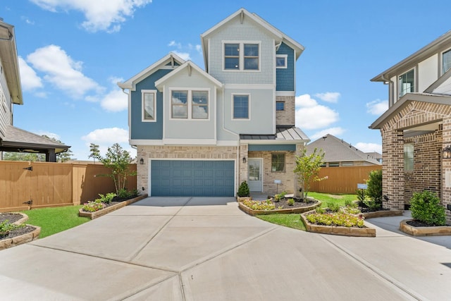 view of front of house featuring a garage