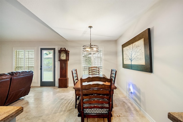 dining room featuring a wealth of natural light