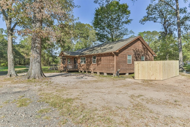 view of rear view of property