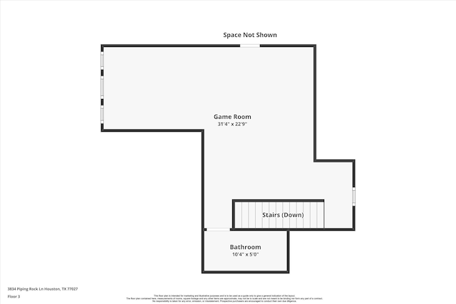 3834 Piping Rock Ln, Houston, TX 77027 - home floor plan