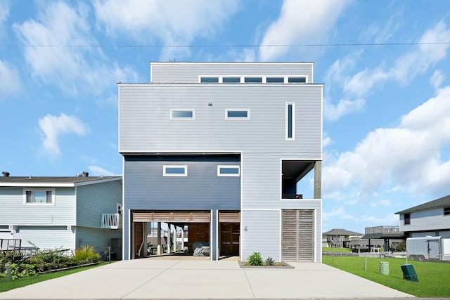 rear view of house with a carport