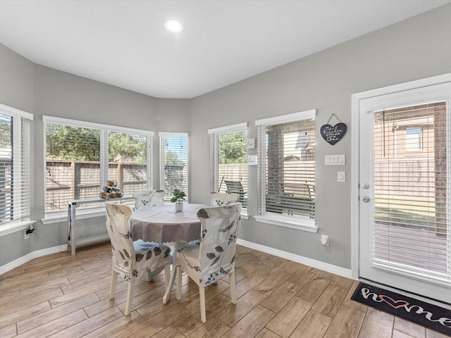 view of dining room