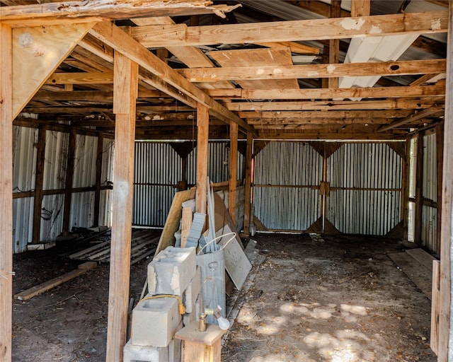 view of horse barn