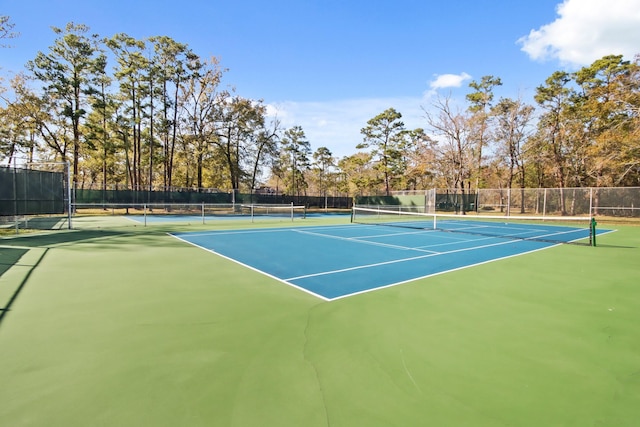 view of sport court