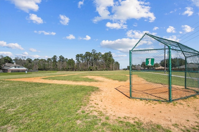 view of property's community featuring a yard