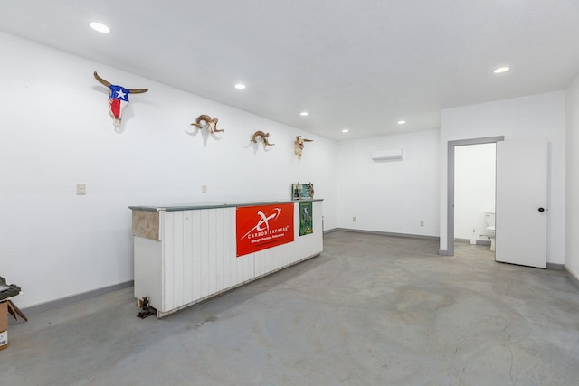 interior space with a wall unit AC