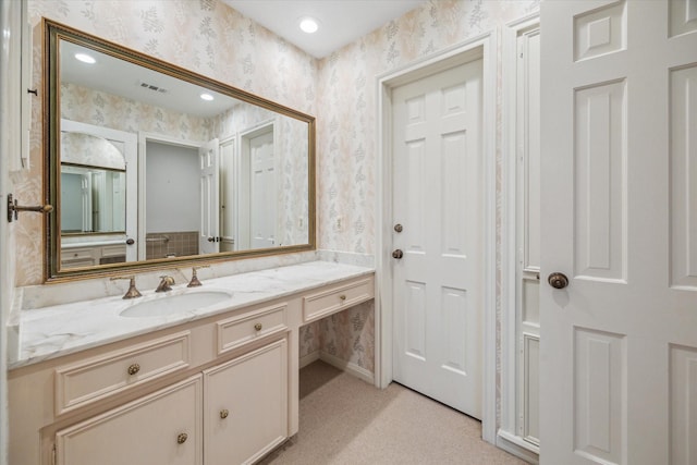 bathroom featuring vanity