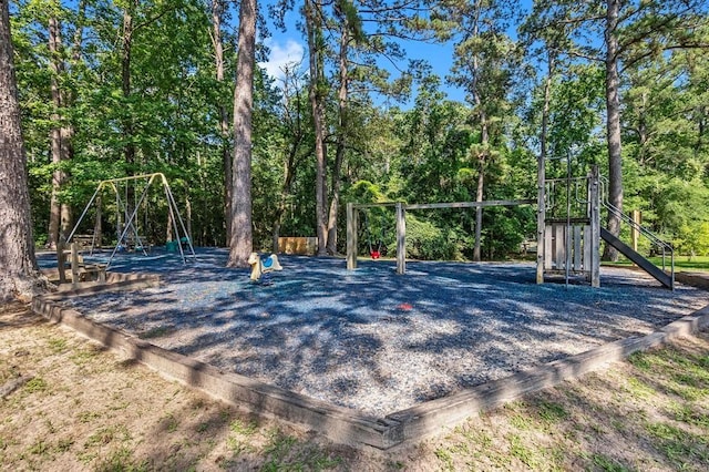 view of jungle gym