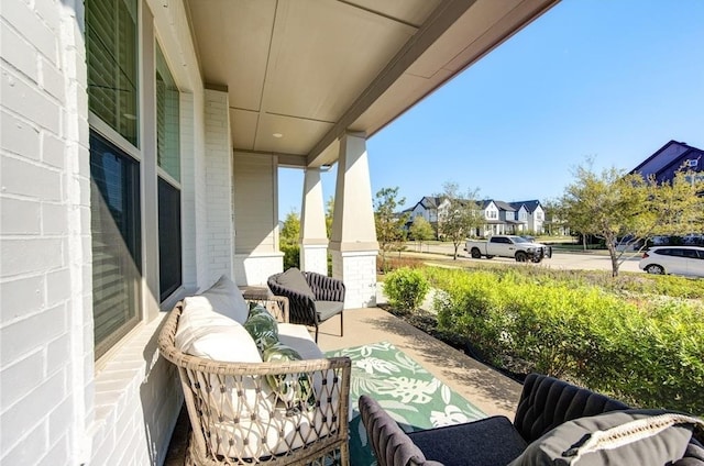 balcony with a porch