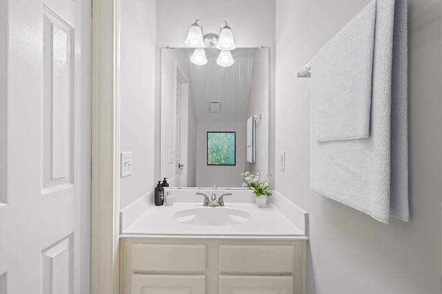 bathroom featuring vanity