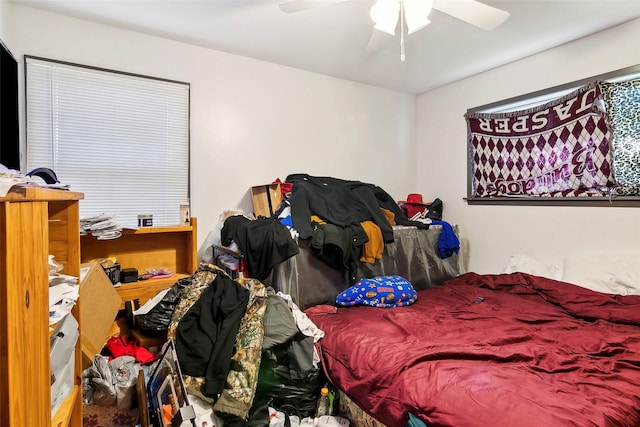 bedroom with ceiling fan