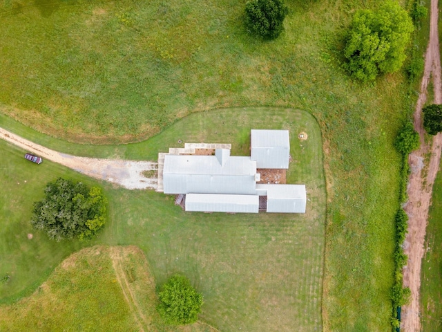 bird's eye view featuring a rural view