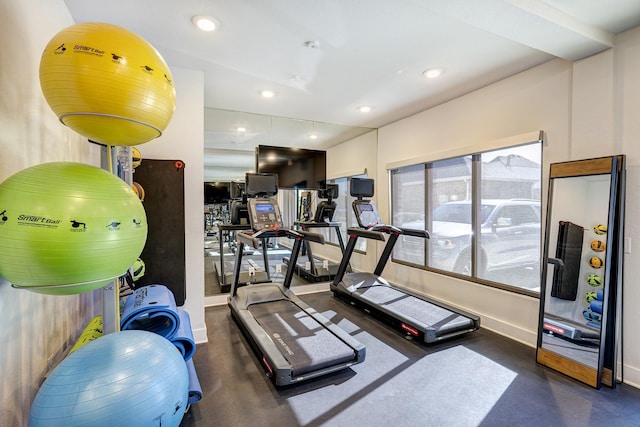 view of exercise room