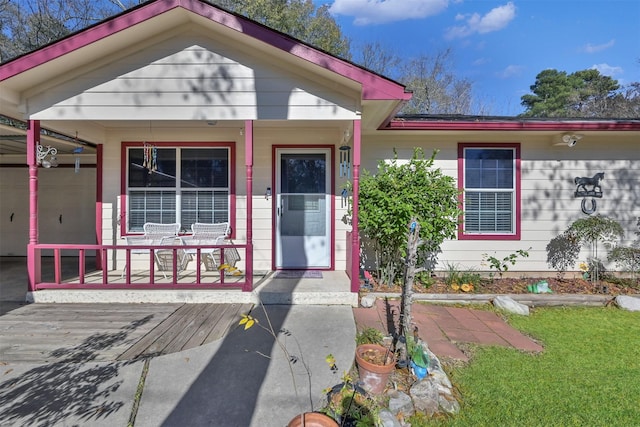 view of front facade with covered porch