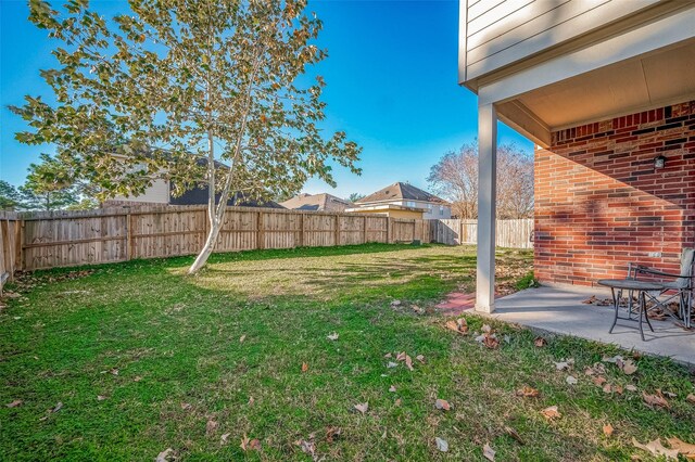 view of yard featuring a patio