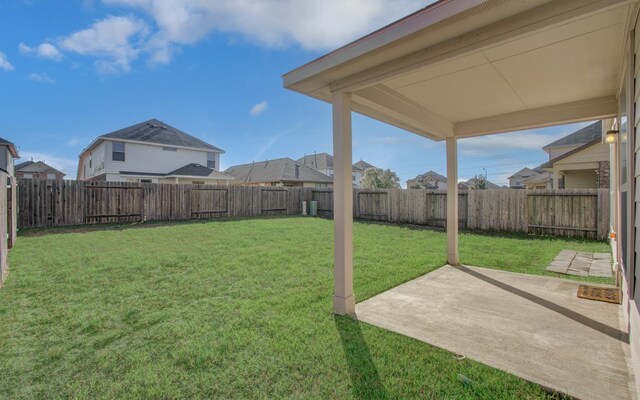 view of yard featuring a patio area