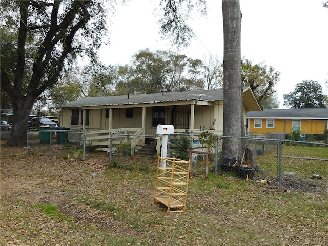 view of rear view of property