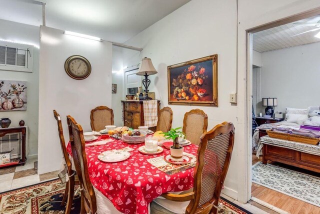 dining room featuring hardwood / wood-style flooring