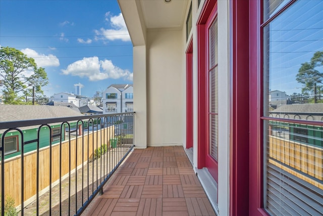 view of balcony