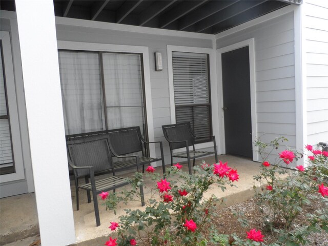 view of patio with covered porch