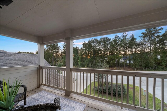 view of balcony