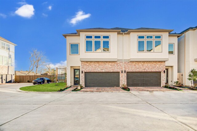 view of front of home featuring a garage