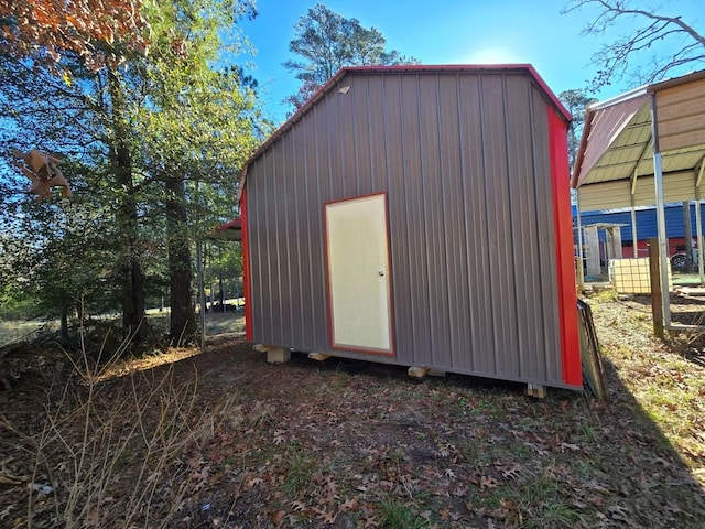 view of outdoor structure