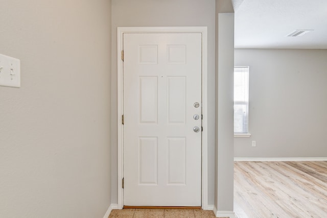 view of doorway to outside