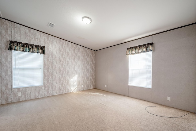 view of carpeted empty room